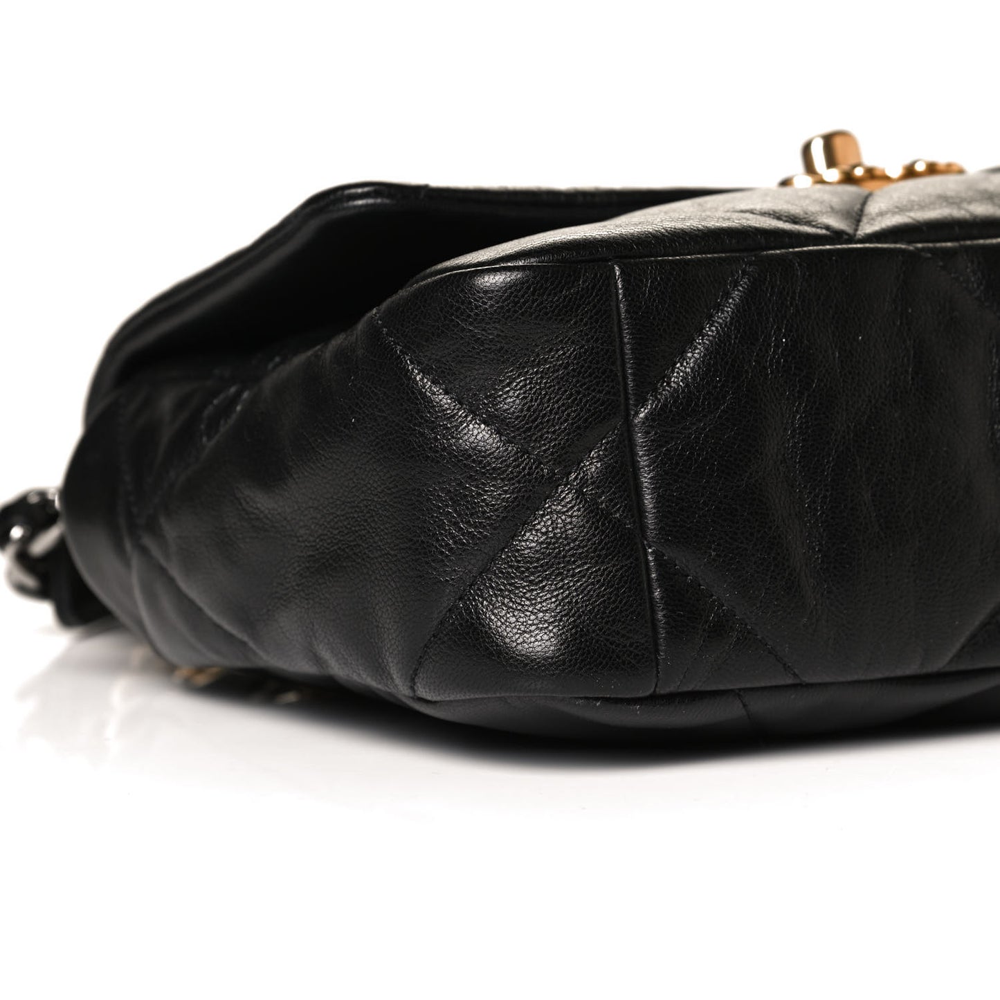 Lambskin Quilted Medium Chanel 19 Flap Black