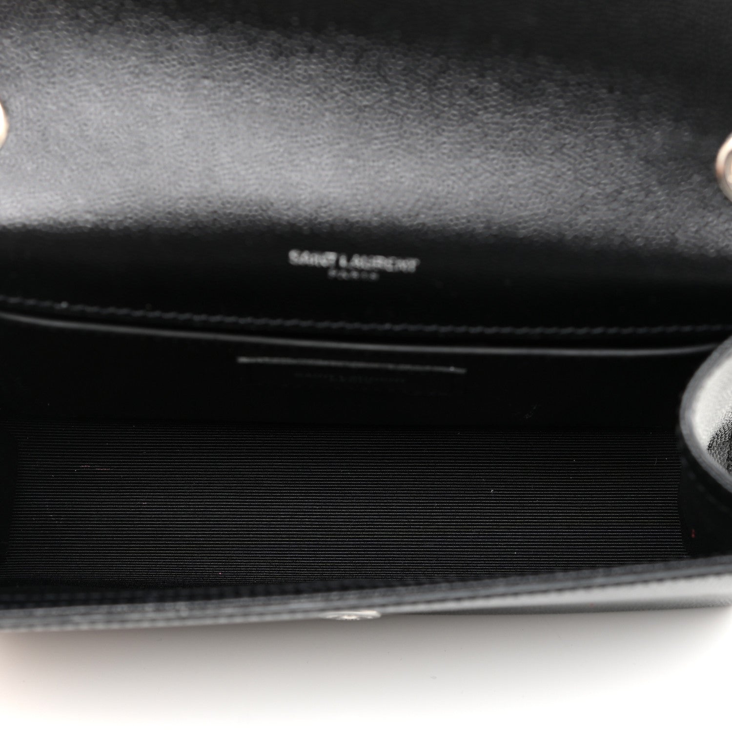 Saint Laurent Grain De Poudre Small Classic Monogram Kate Tassel Satchel Black 5 of 11