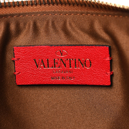 Valentino Garavani Calfskin Leopard Print City Safari Large Pouch Brown 6 of 7