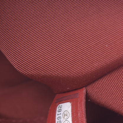 Chanel Calfskin Chevron Quilted Large Statement Flap Red 7 of 11