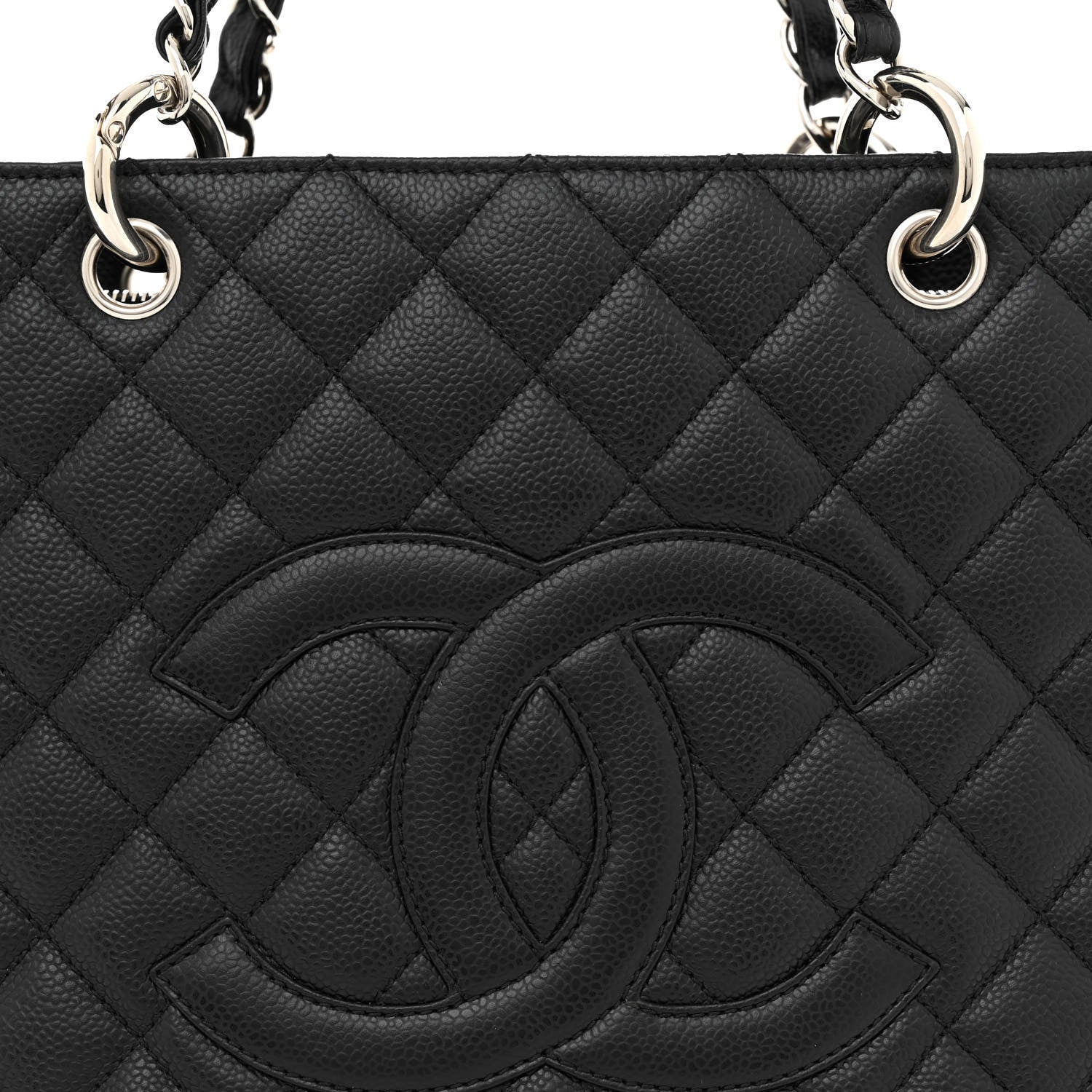 Chanel Caviar Quilted Grand Shopping Tote GST Black 8 of 11
