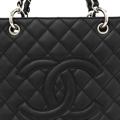 Chanel Caviar Quilted Grand Shopping Tote GST Black 8 of 11