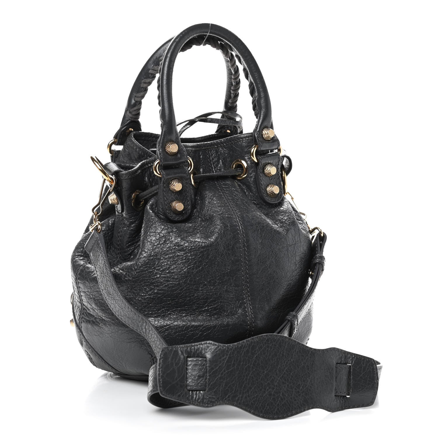 Balenciaga Agneau Giant 12 Gold Hardware Mini Pompon Gris Fossile 2 of 9