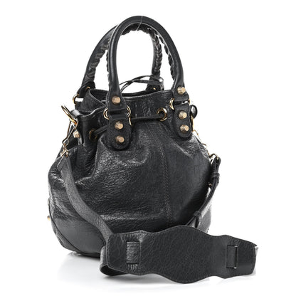 Balenciaga Agneau Giant 12 Gold Hardware Mini Pompon Gris Fossile 2 of 9