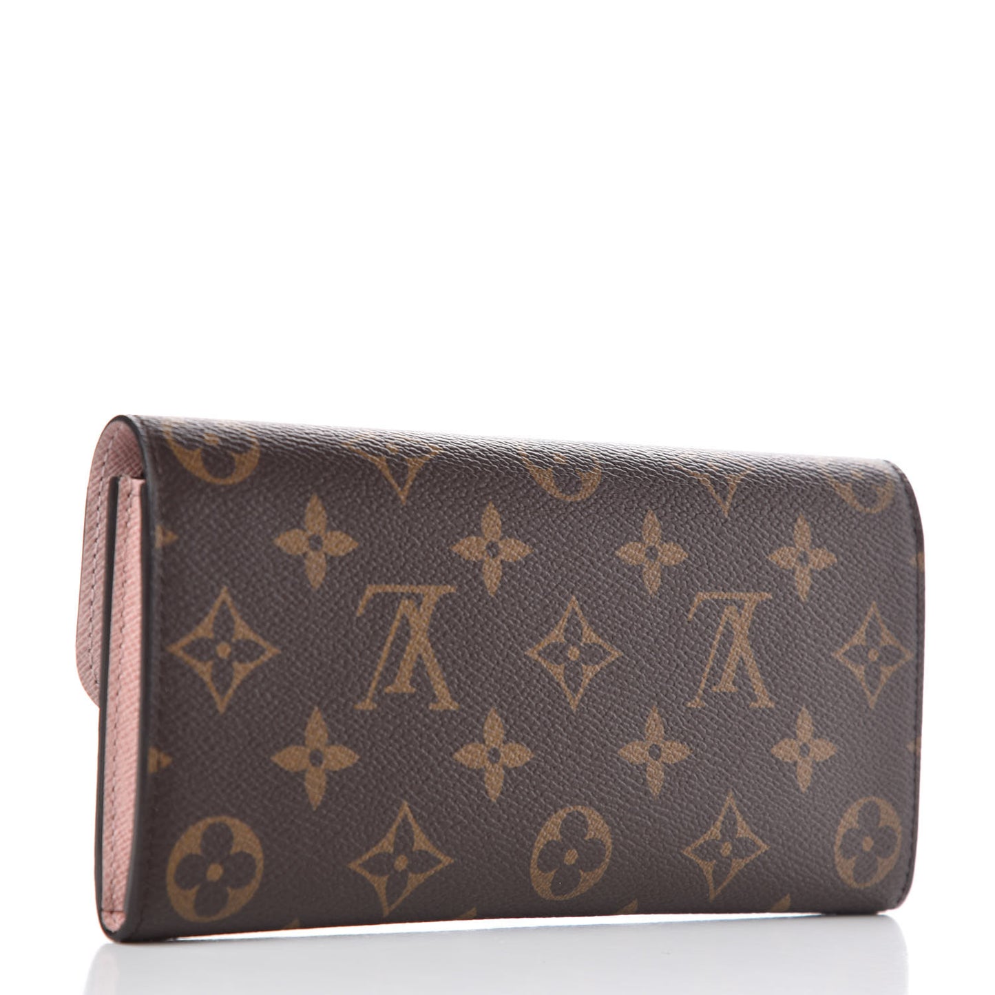 Monogram Emilie Wallet Rose Ballerine