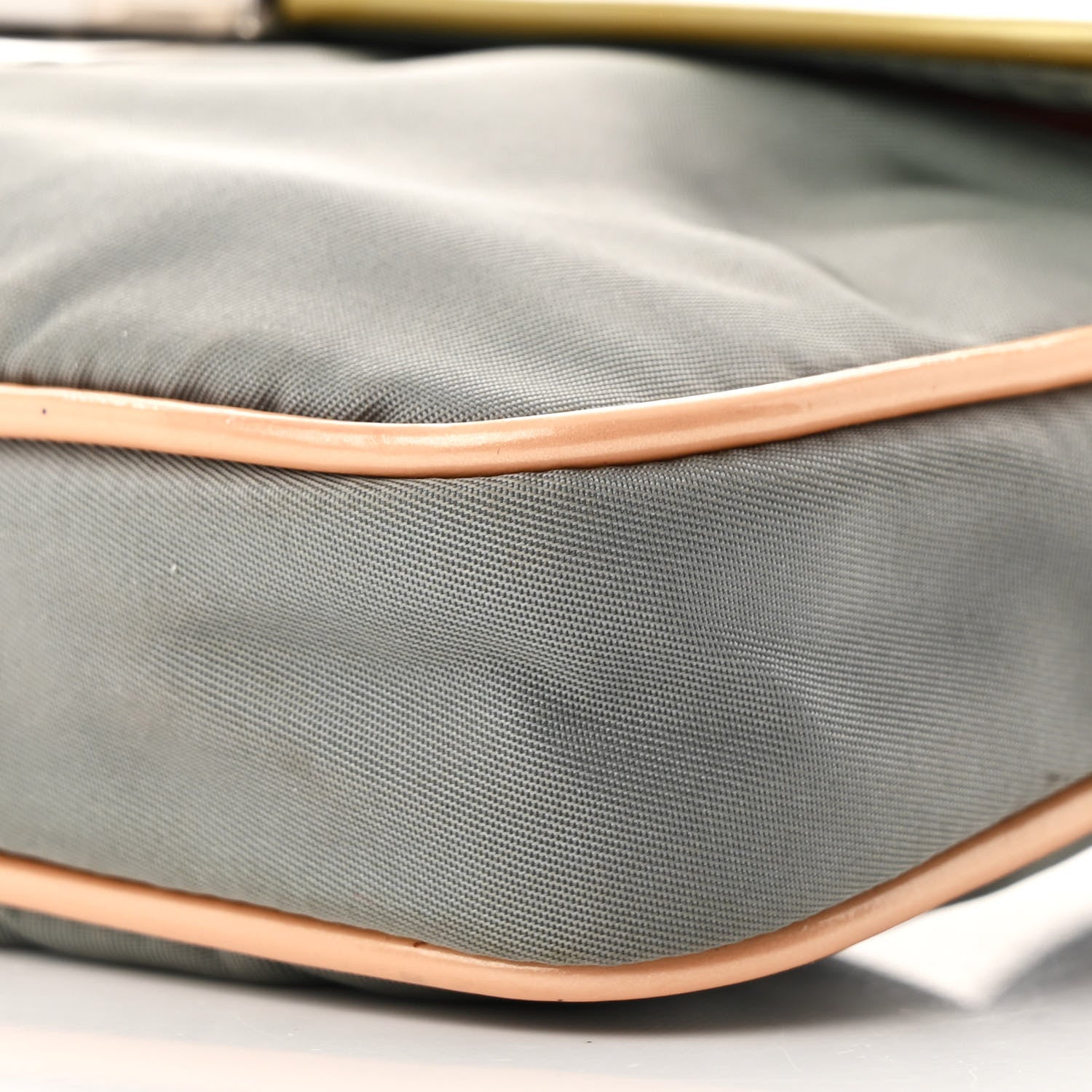Prada Nylon Vernice Belt Bag Pink Gray 10 of 12
