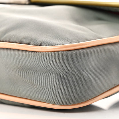 Prada Nylon Vernice Belt Bag Pink Gray 10 of 12