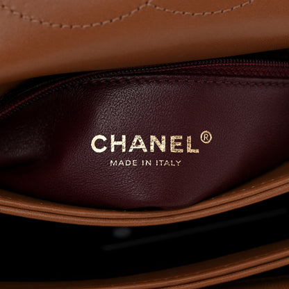 Chanel Lambskin Quilted Small Trendy CC Dual Handle Flap Bag Camel 6 of 11