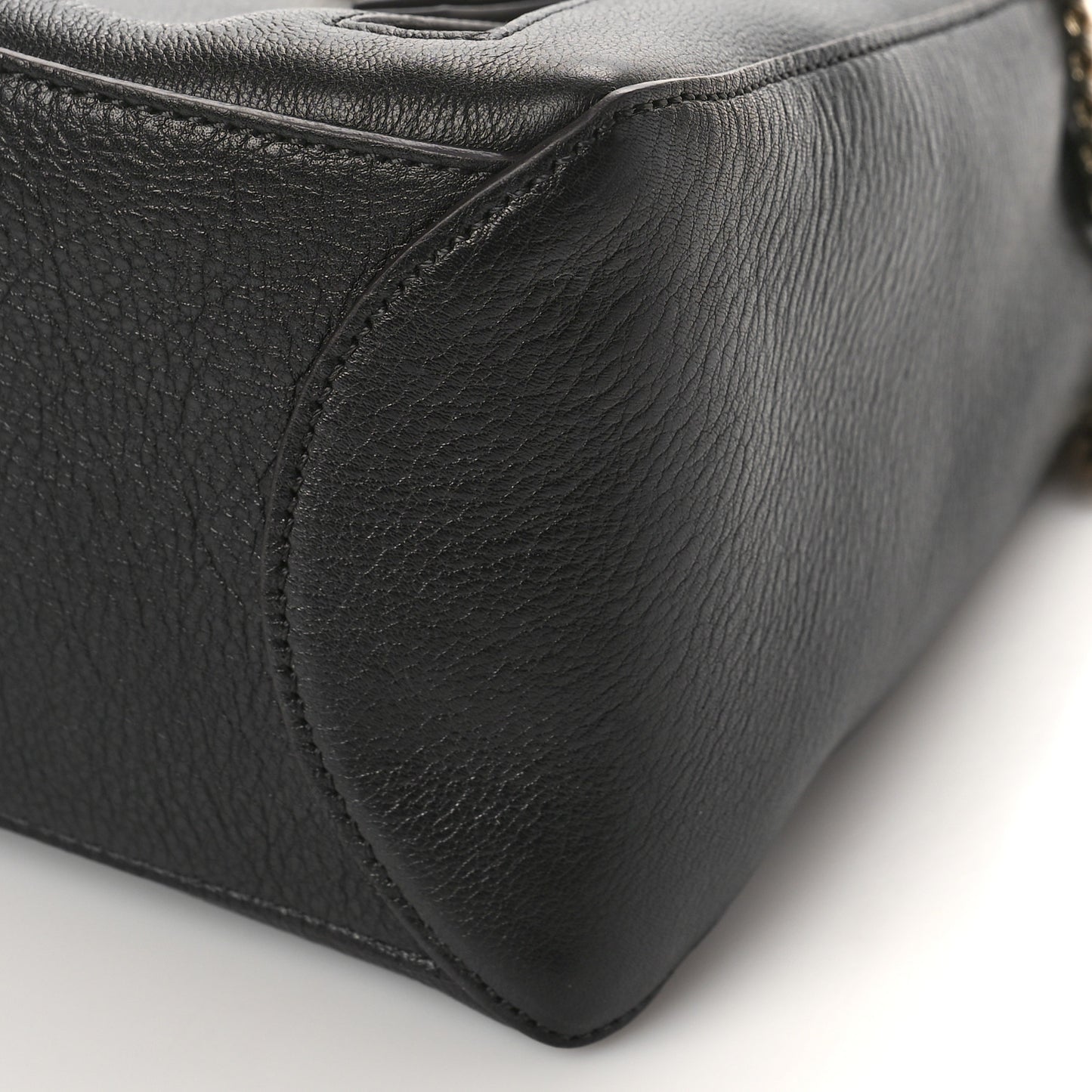 Calfskin Small Faye Day Shoulder Bag Black