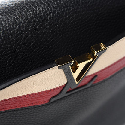 Louis Vuitton Taurillon Capucines MM Black 10 of 13