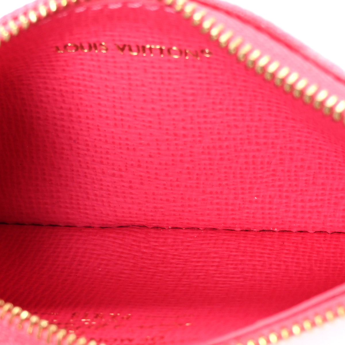 Monogram Origine Key Pouch Rose Ruban