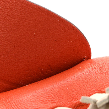 Hermes Milo Lambskin Grigri Rodeo Pegase Horse Bag Charm PM Orange Poppy Craie Terre Battue 4 of 5