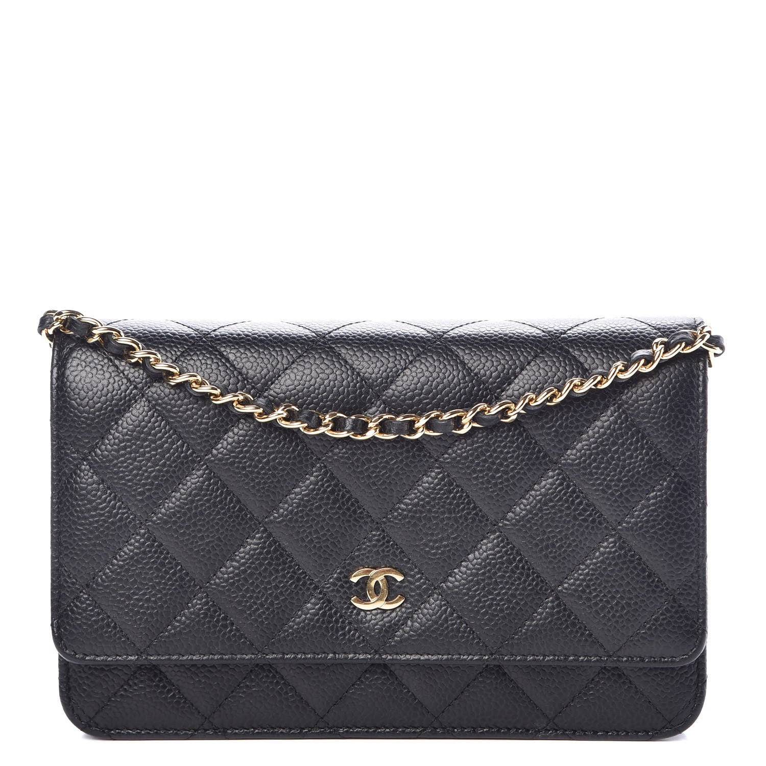 Chanel Caviar Quilted Wallet On Chain WOC Black 1 of 11