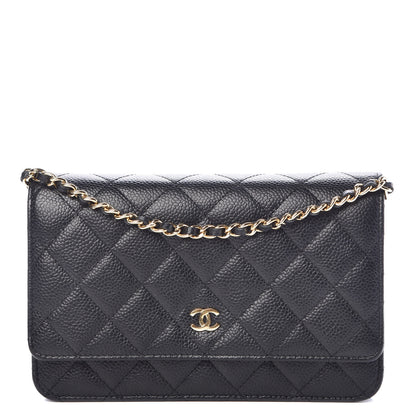 Chanel Caviar Quilted Wallet On Chain WOC Black 1 of 11