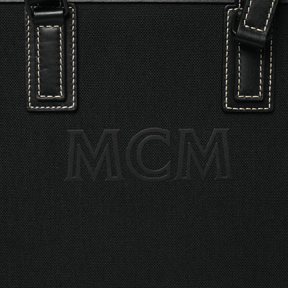 MCM Napacot Canvas Spanish Calfskin Medium Klassik Tote Black 8 of 17