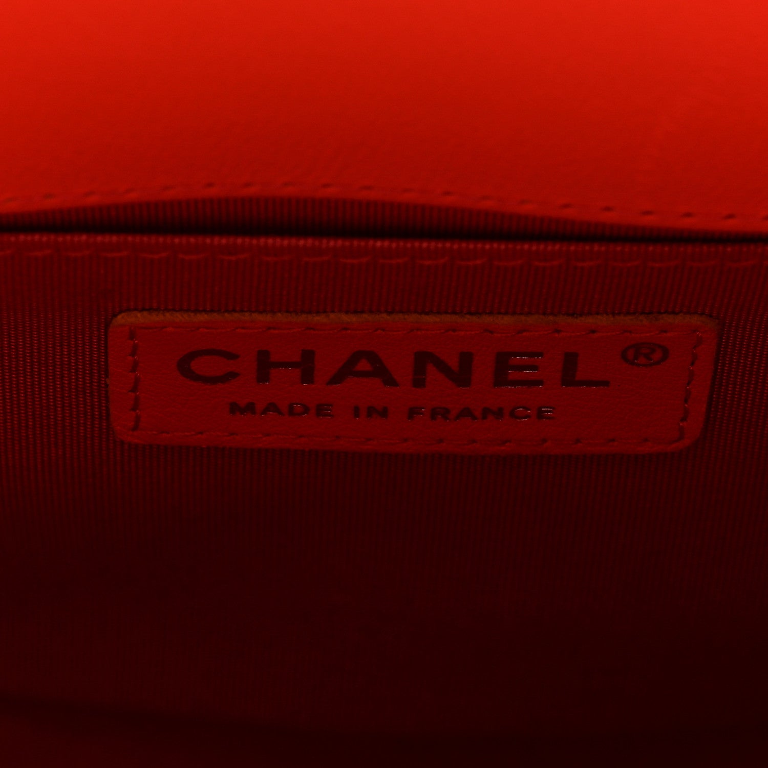 Chanel Calfskin Chevron Quilted Medium Boy Flap Red 6 of 9