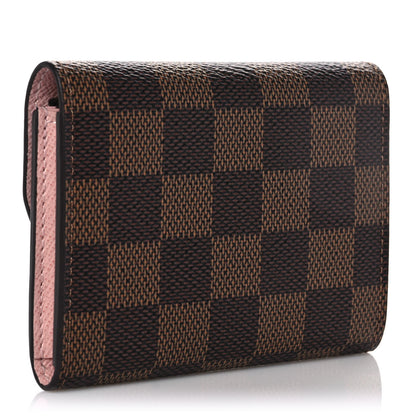Louis Vuitton Damier Ebene Rosalie Coin Purse Rose Ballerine 3 of 10