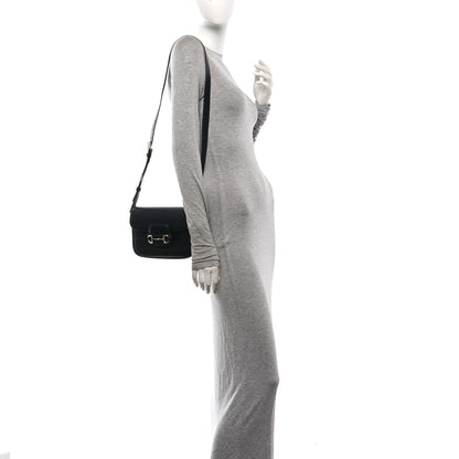 Gucci Arabella Calfskin Horsebit 1955 Shoulder Bag Black Black 2 of 10