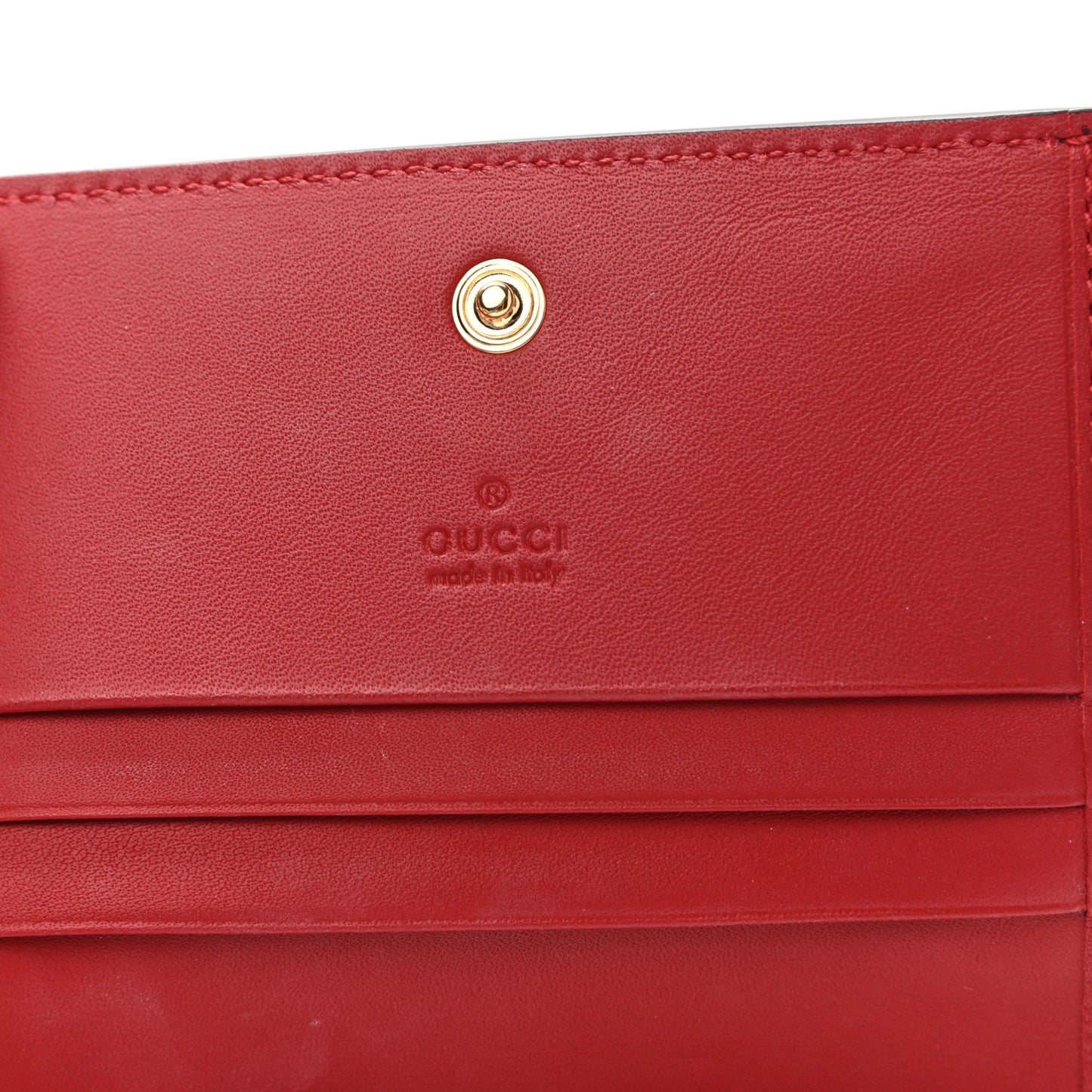 GG Supreme Monogram Blooms Card Case Beige Blue Navy Hibiscus Red