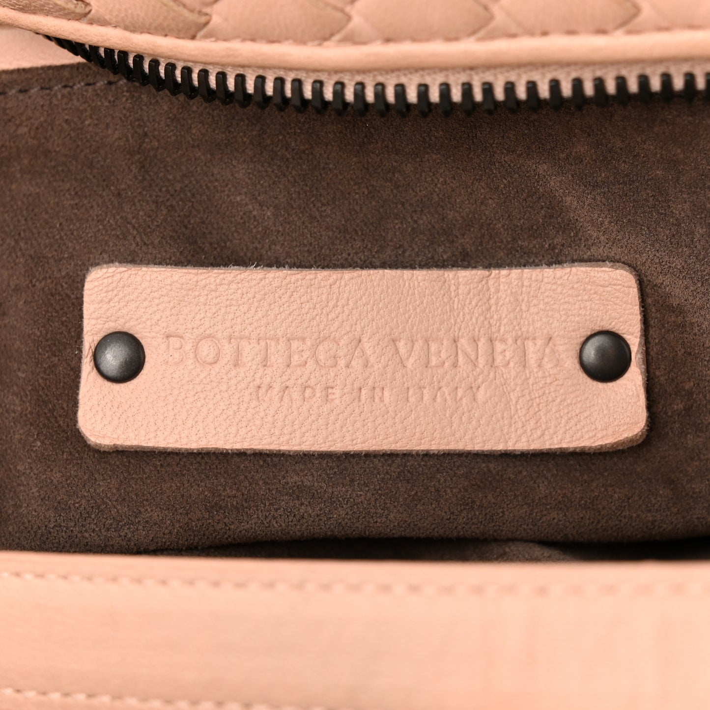 Nappa Intrecciato Medium Convertible Tote Flamingo