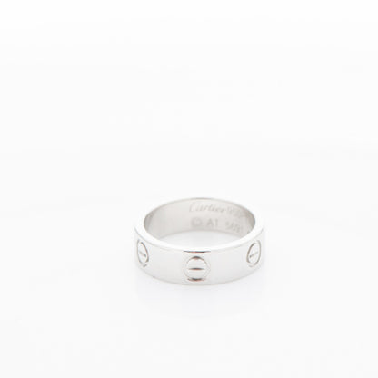 Cartier Platinum 5.5mm LOVE Ring 49 4.75 3 of 4