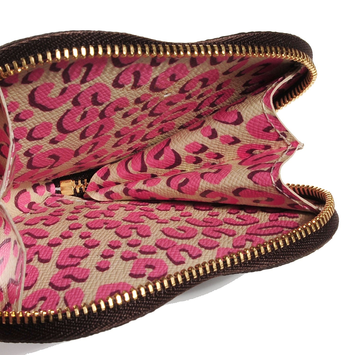 Louis Vuitton Monogram Leopard Coeur Heart Coin Purse Blanc Corail 6 of 8