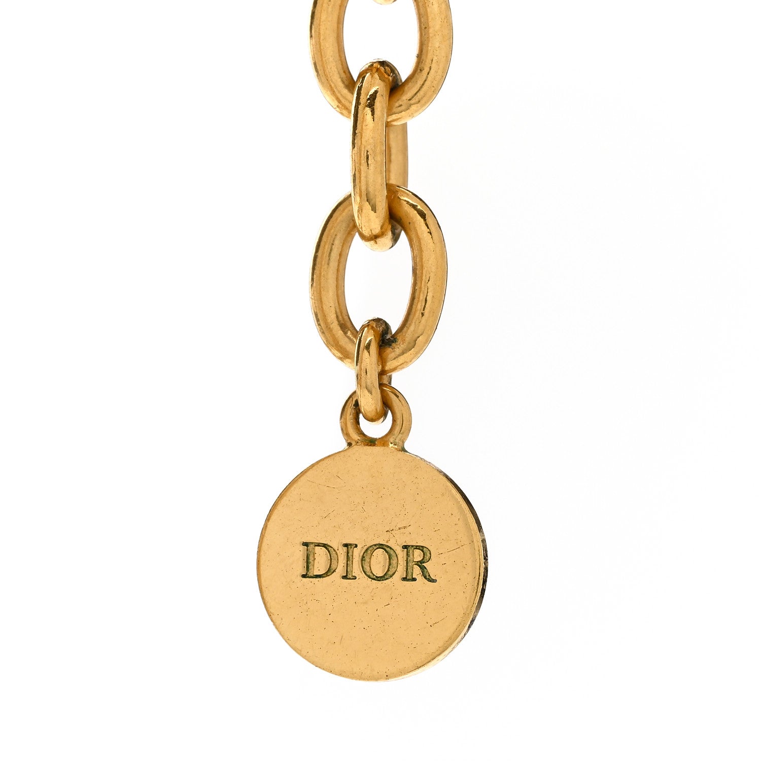 Christian Dior Metal Danseuse Etoile Chain Choker Necklace Gold 5 of 5