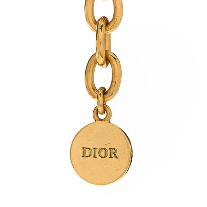 Christian Dior Metal Danseuse Etoile Chain Choker Necklace Gold 5 of 5