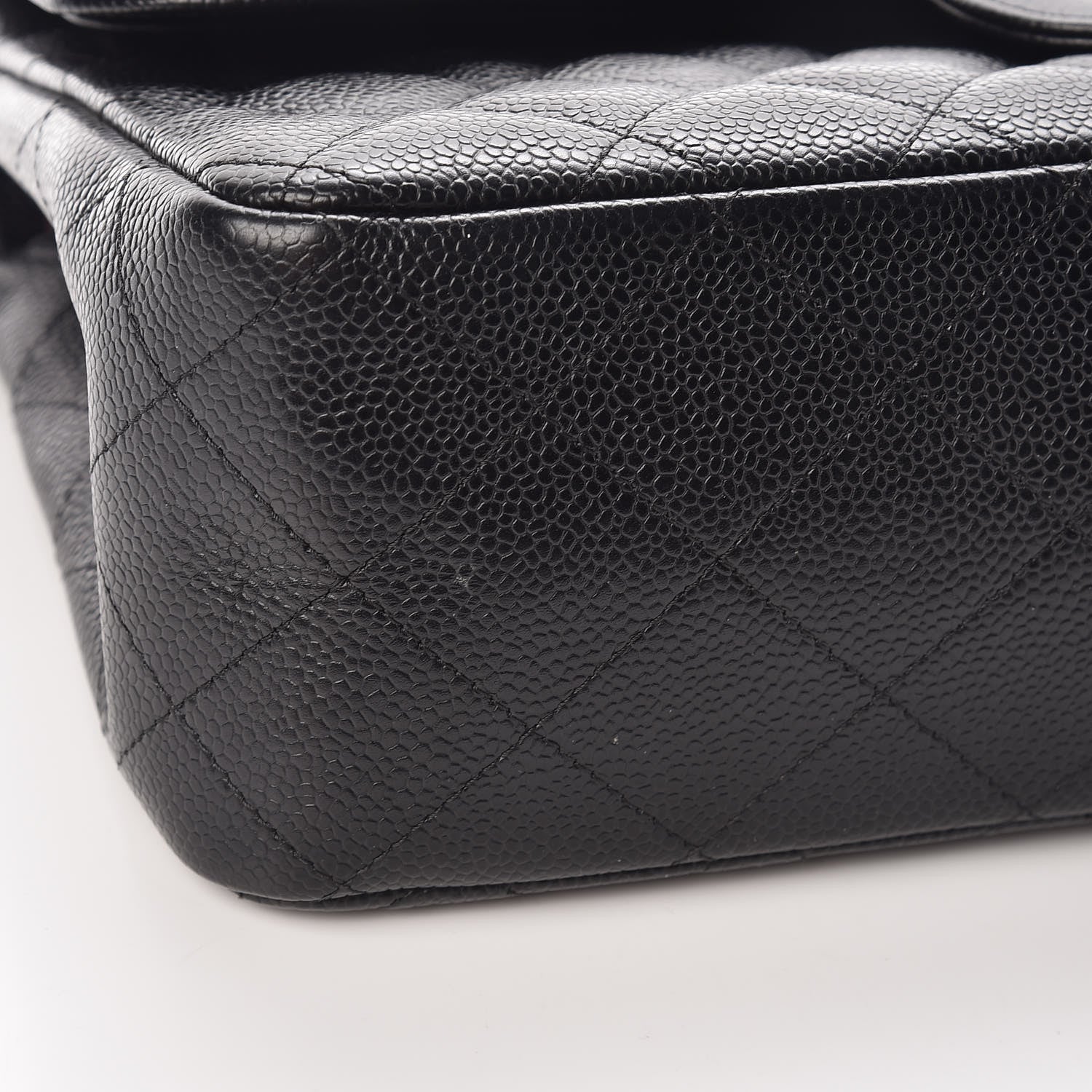 Chanel Caviar Quilted Jumbo Double Flap Black 13 of 16
