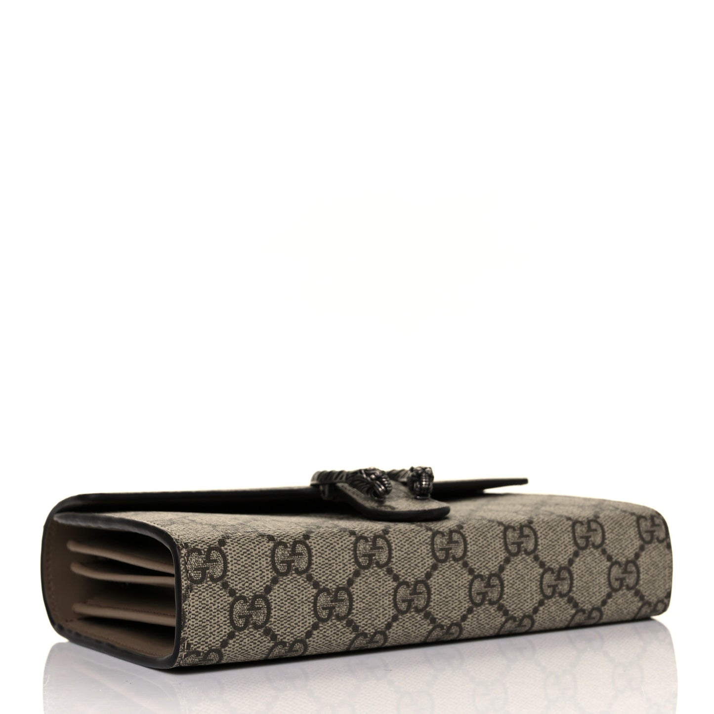 GG Supreme Monogram Mini Dionysus Chain Wallet Beige Taupe