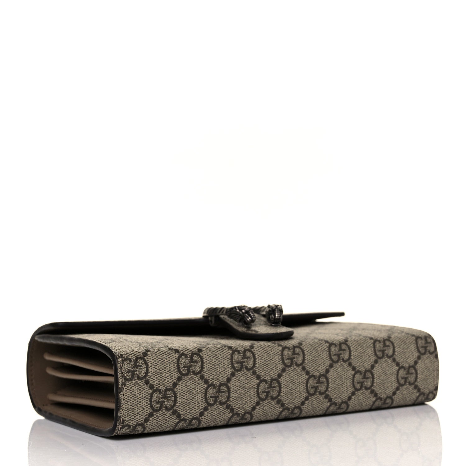 Gucci GG Supreme Monogram Mini Dionysus Chain Wallet Beige Taupe 4 of 9