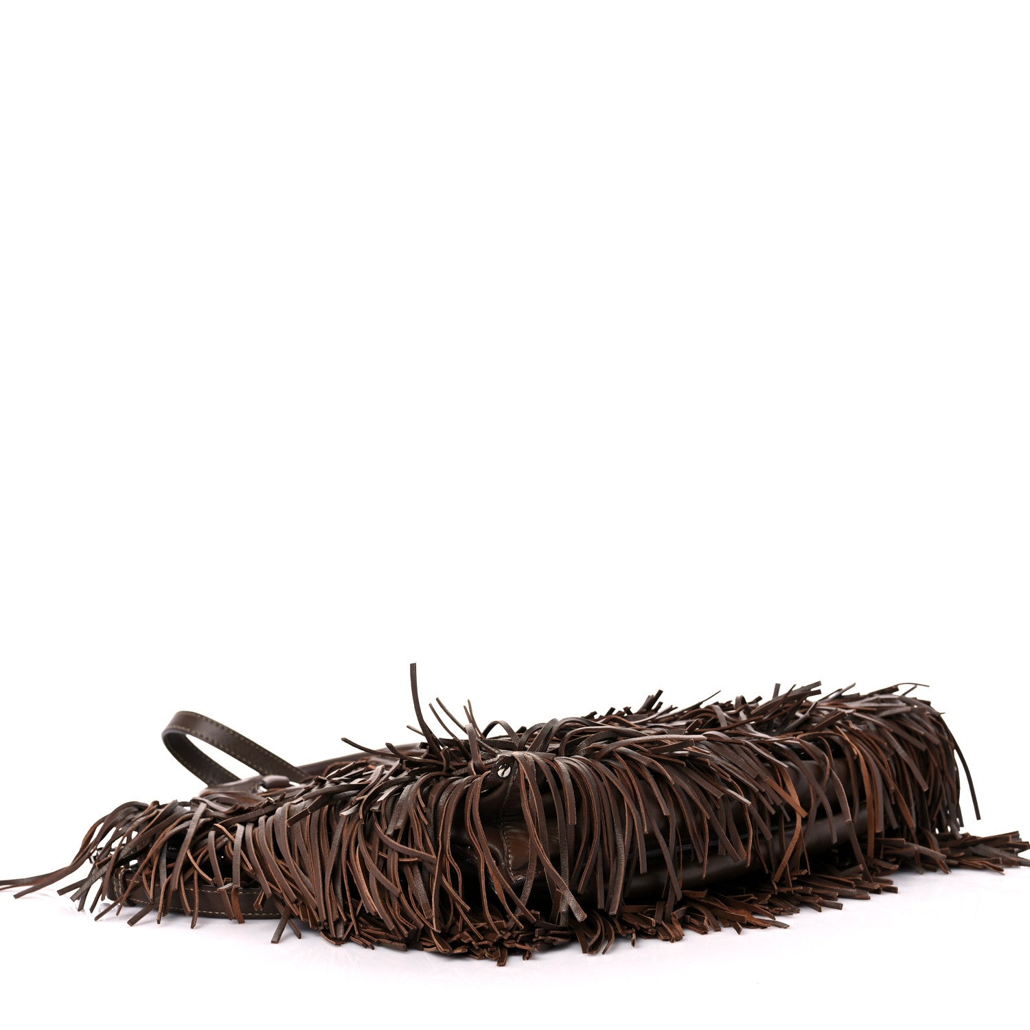 Prada Nappa Fringe Shopping Tote Noce 4 of 15
