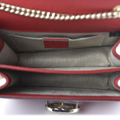 Gucci Dollar Calfskin Small Interlocking G Shoulder Bag Red 5 of 10