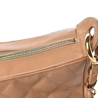 Chanel Caviar Quilted Timeless CC Shoulder Bag Beige 12 of 30