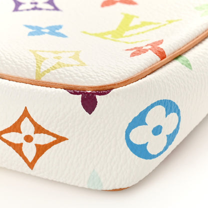 Louis Vuitton Monogram Multicolor Pochette Accessories White 9 of 9