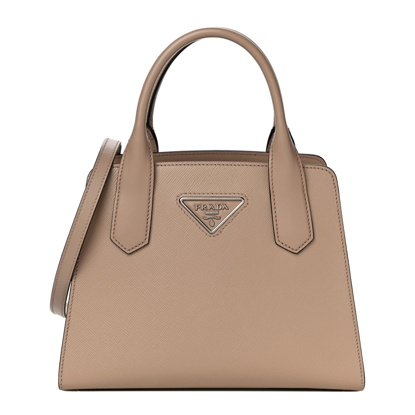 Saffiano Cuir Small Top Handle Tote Cammeo