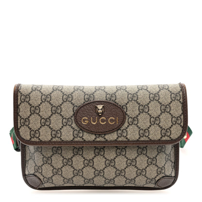 Gucci GG Supreme Monogram Neo Vintage Web Belt Bag Brown 1 of 11
