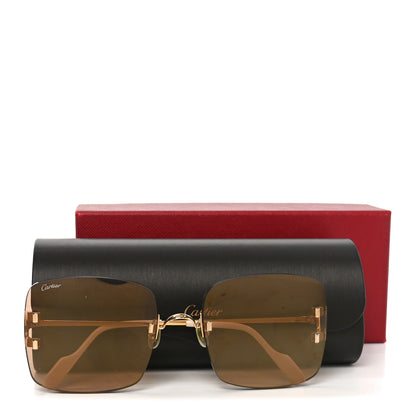 Cartier Signature C De Cartier Sunglasses Gold 7 of 7