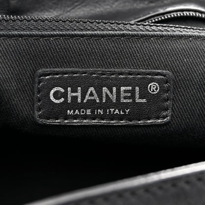 Chanel Calfskin Diamond Stitch Accordion Flap Black 6 of 12