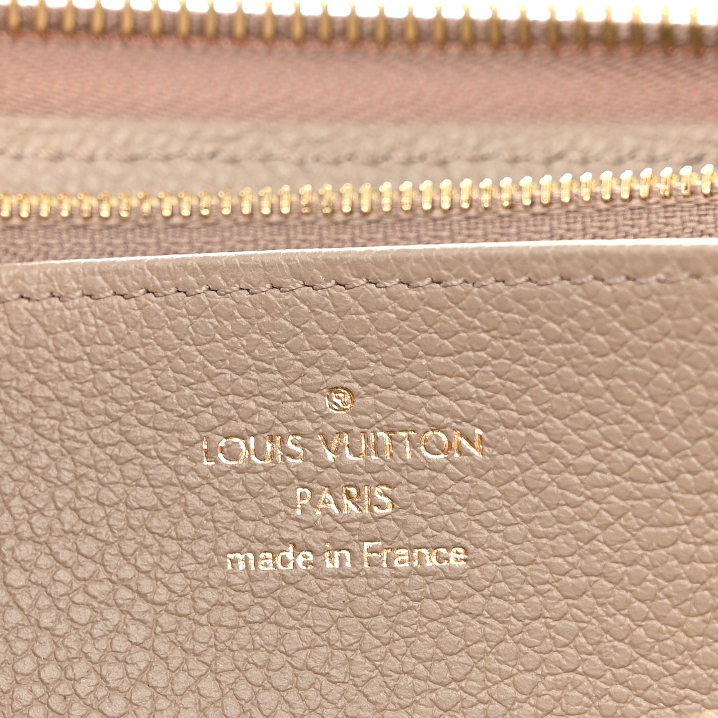 Empreinte Monogram Giant Zippy Wallet Tourterelle Creme