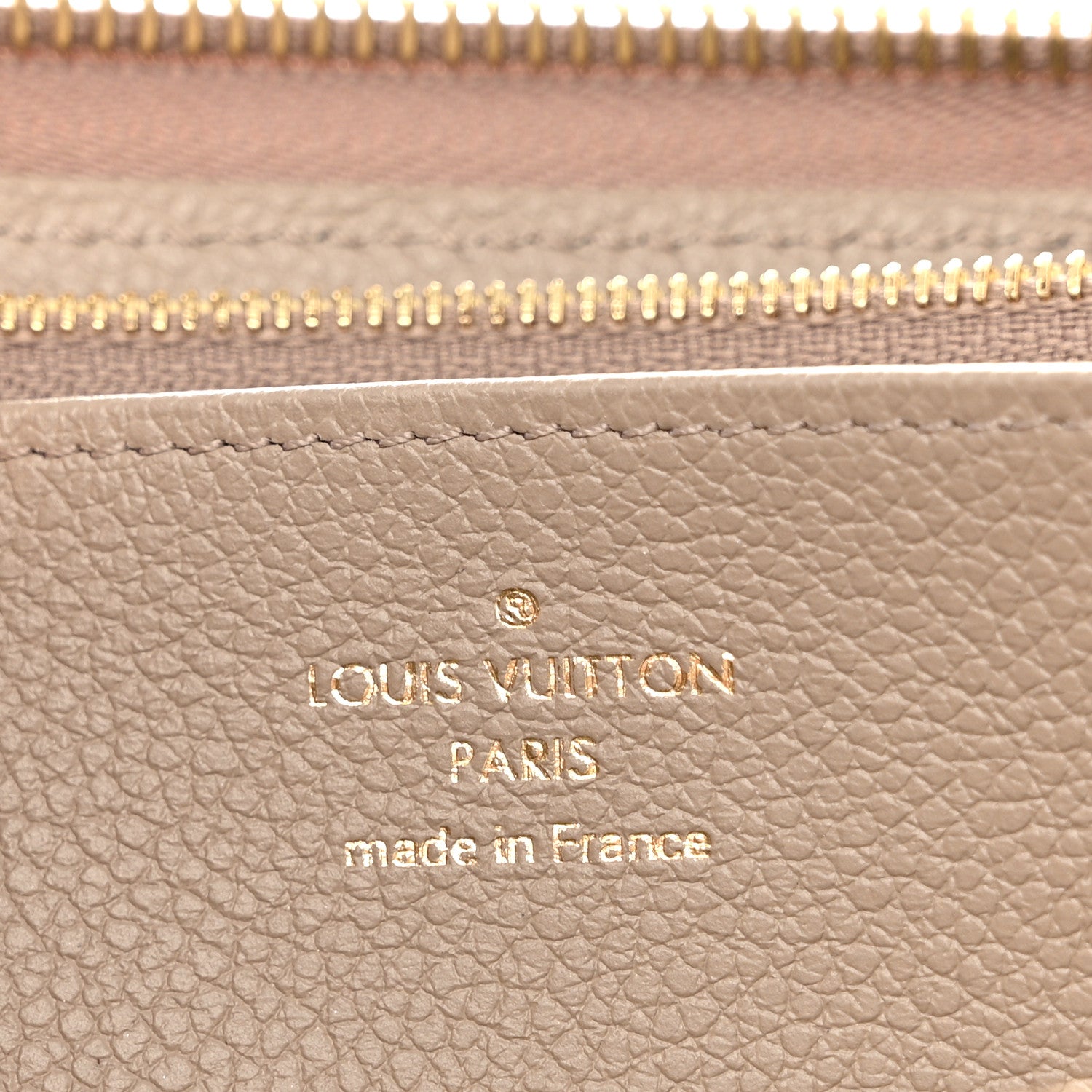 Louis Vuitton Empreinte Monogram Giant Zippy Wallet Tourterelle Creme 6 of 9