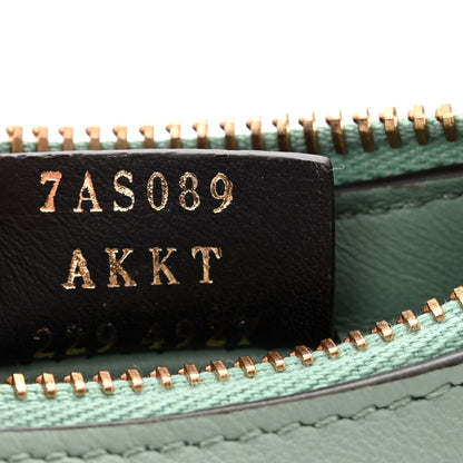 Fendi Vitello Grace New Matte Nano Fendigraphy Hobo Charm Menta 7 of 10