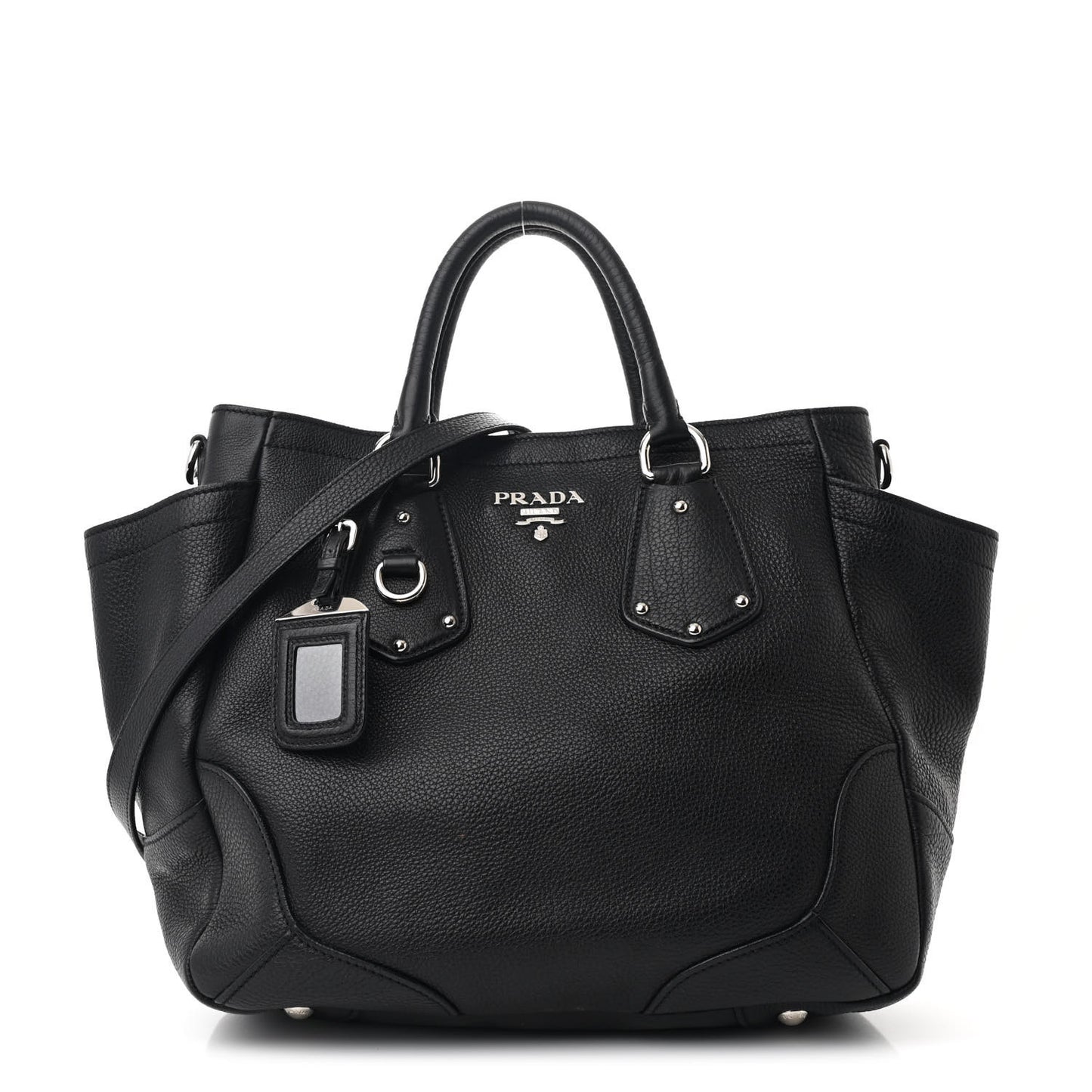 Vitello Daino Tote Black