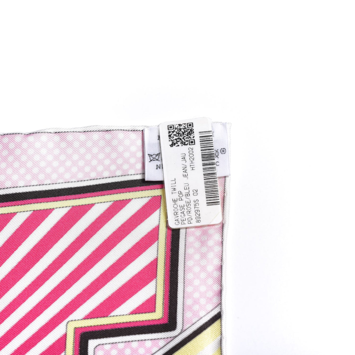 Silk Pegase Pop Pocket Square Rose Bleu Jean Jaune