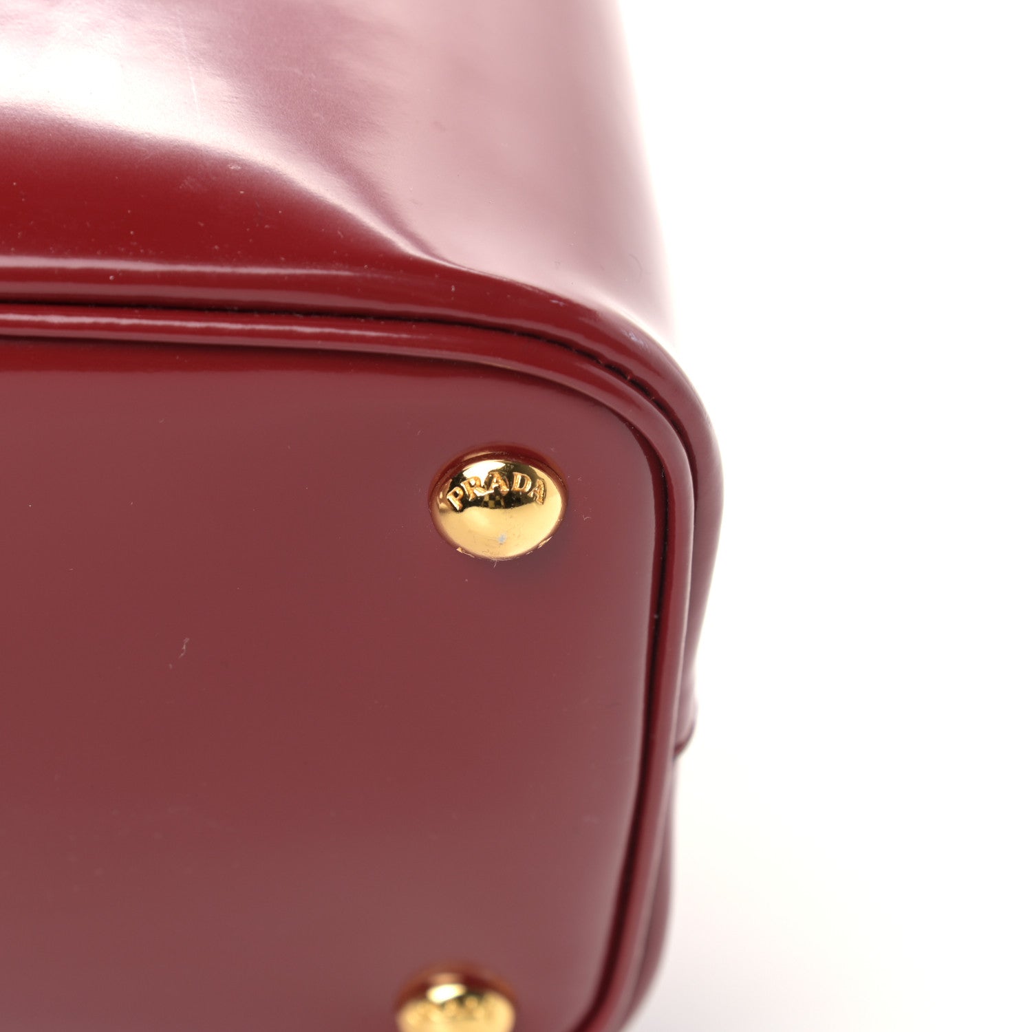 Prada Spazzolato Medium Panier Bucket Bag Fuoco 10 of 17