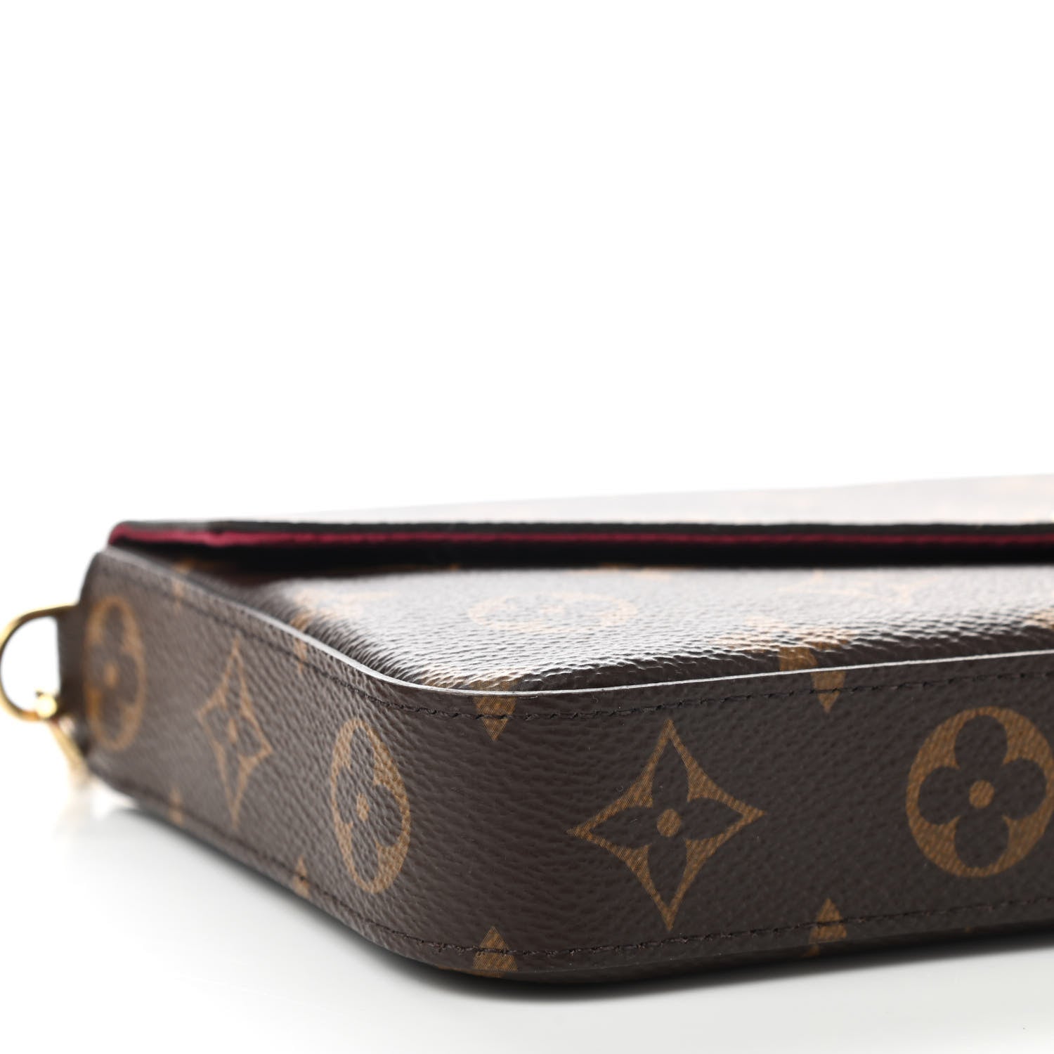Louis Vuitton Monogram Pochette Felicie Chain Wallet Fuchsia 10 of 12