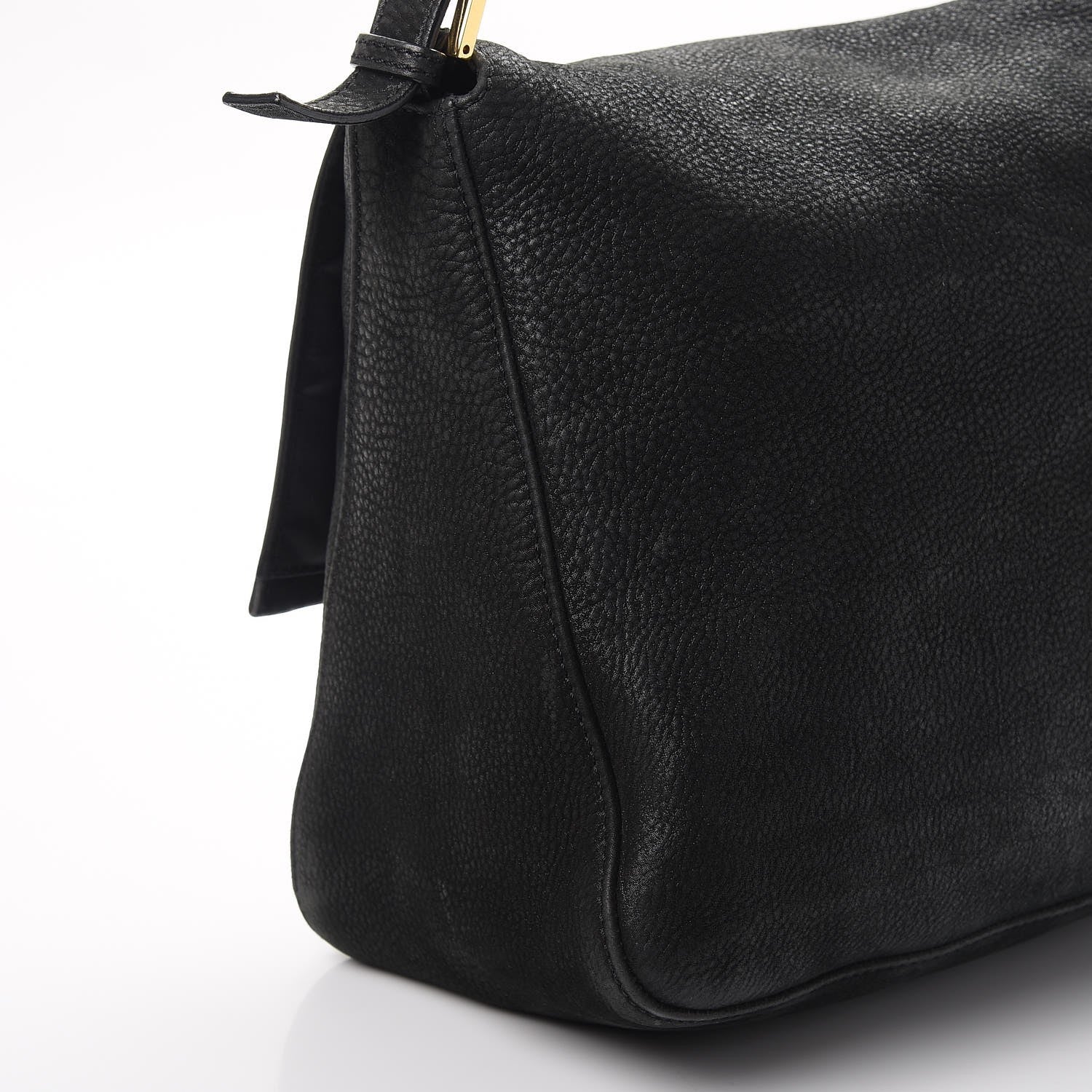 Fendi Vitello Savana Big Mama Baguette Black Tartaruga Natural 12 of 16