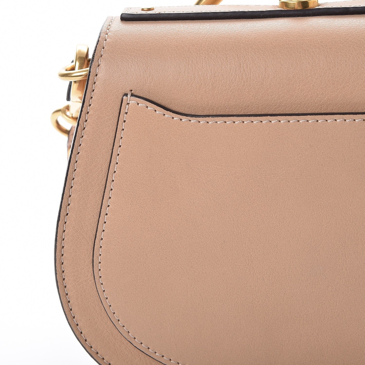 Chloe Calfskin Suede Small Nile Bracelet Bag Biscotti Beige 9 of 9