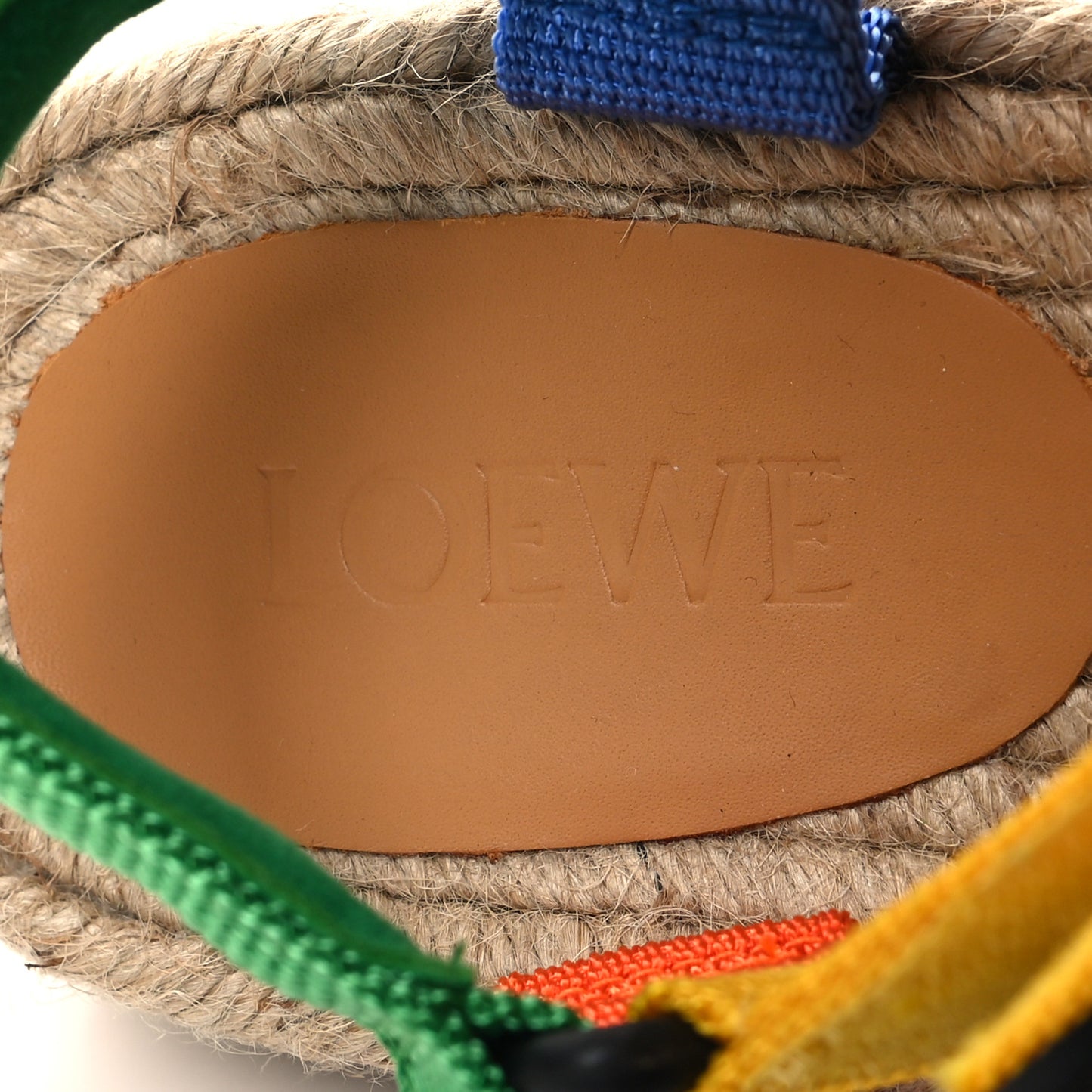 Raffia Paula's Ibiza Strappy Espadrille Sandals 38 Multicolor