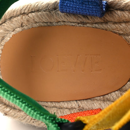 Loewe Raffia Paula's Ibiza Strappy Espadrille Sandals 38 Multicolor 7 of 7
